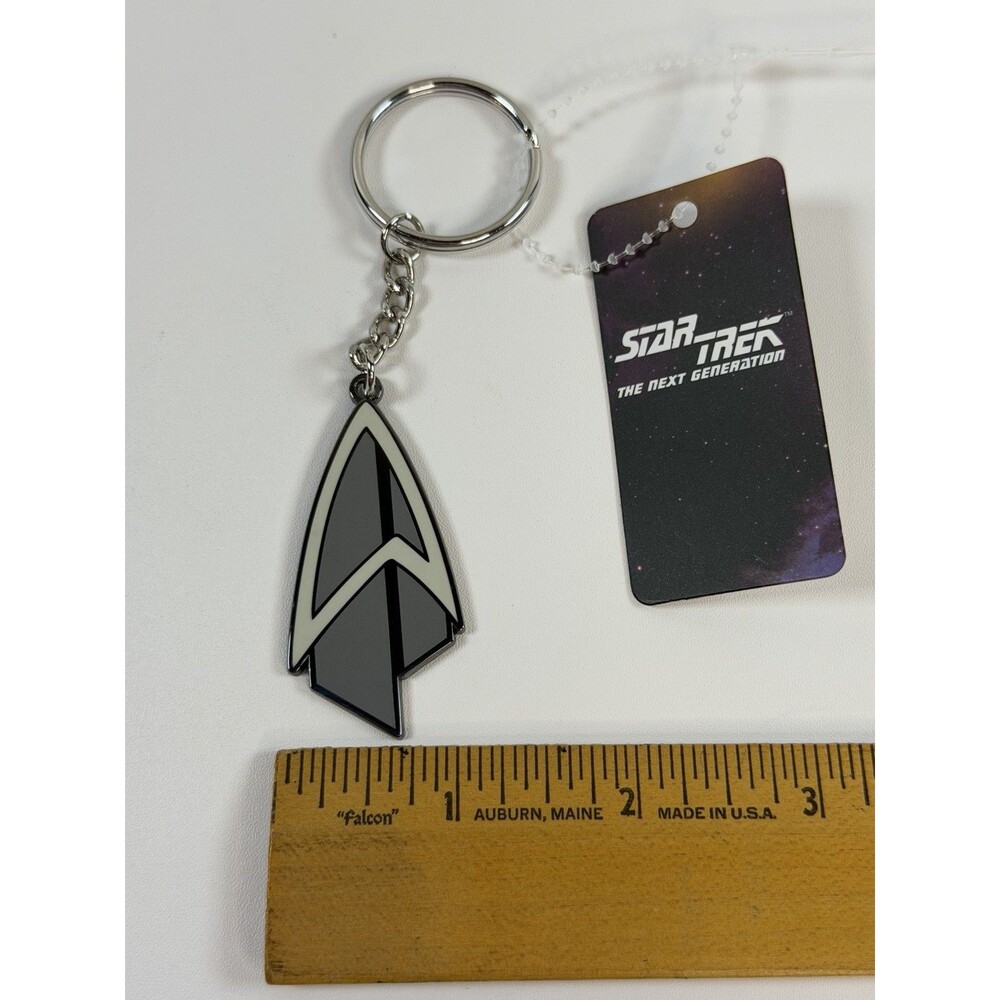 Star Trek DELTA Keychain by Buckle-Down, Gray and Silver, New with Tags